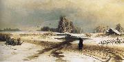 unknow artist The Thaw oil painting on canvas